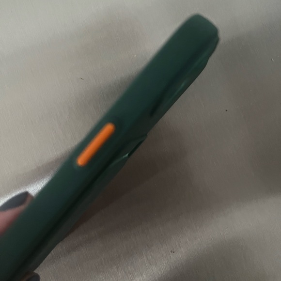 Green & Orange IPhone 13 Phone Case with Card Slot - Picture 2 of 4